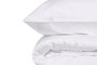 L'essentiel linge de maison Juego de funda de edredón de satén Blanco